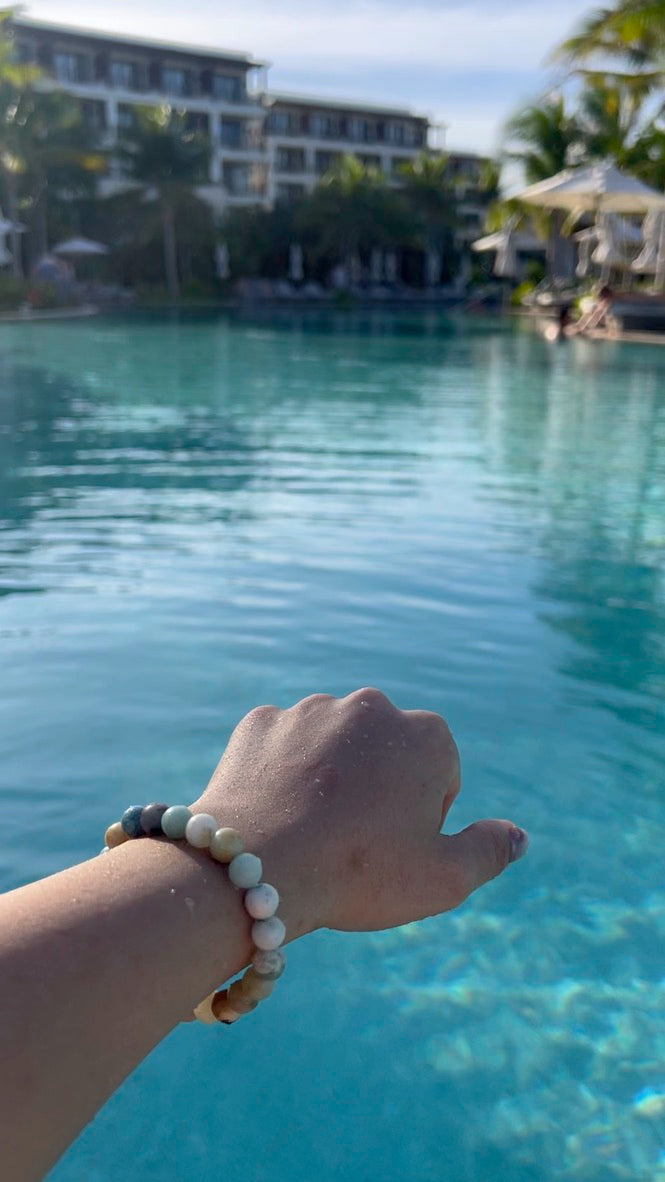 Amazon Stone Bead Bracelet