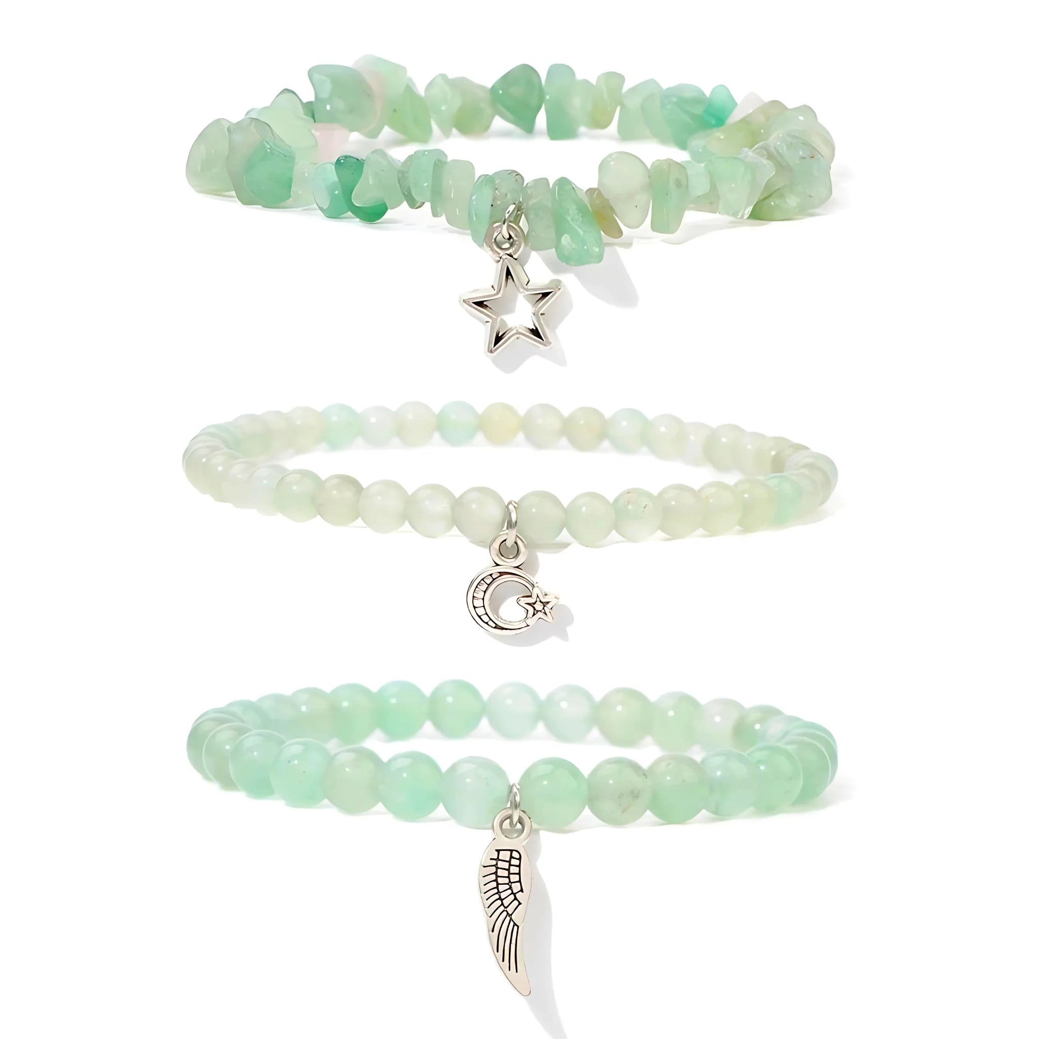 Aventurine Charm Stack