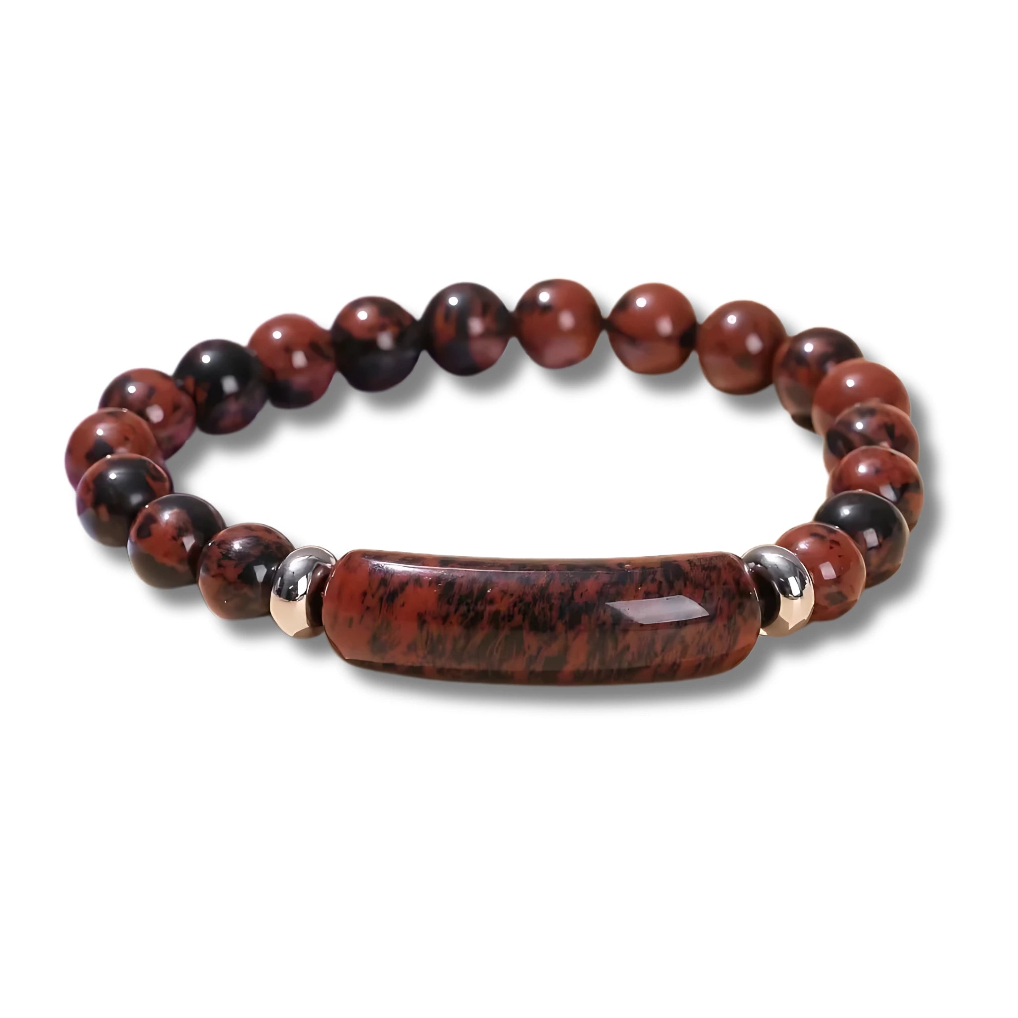 Golden Swan Stone Bar Bracelet