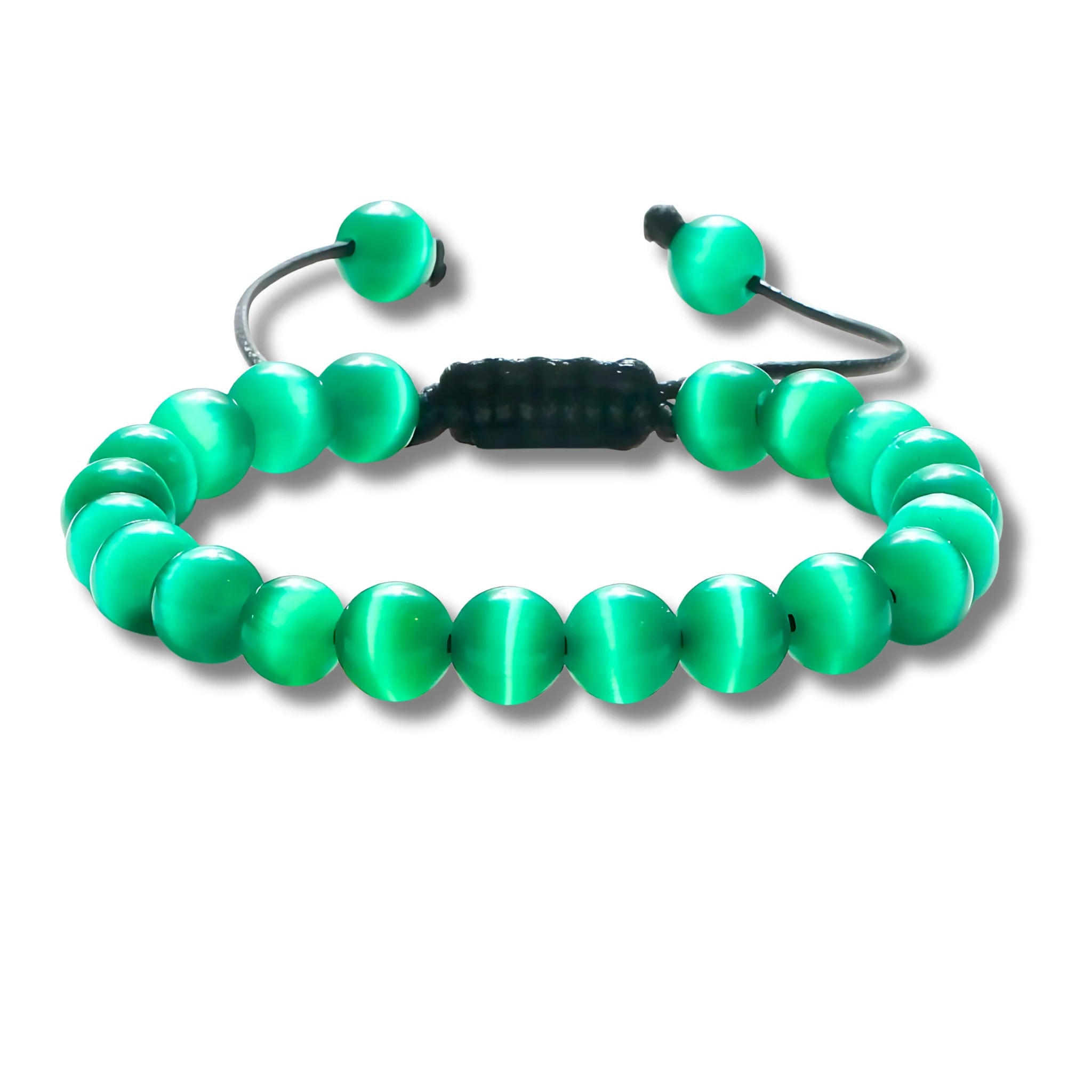 Green Cat Eye Adjustable Bracelet
