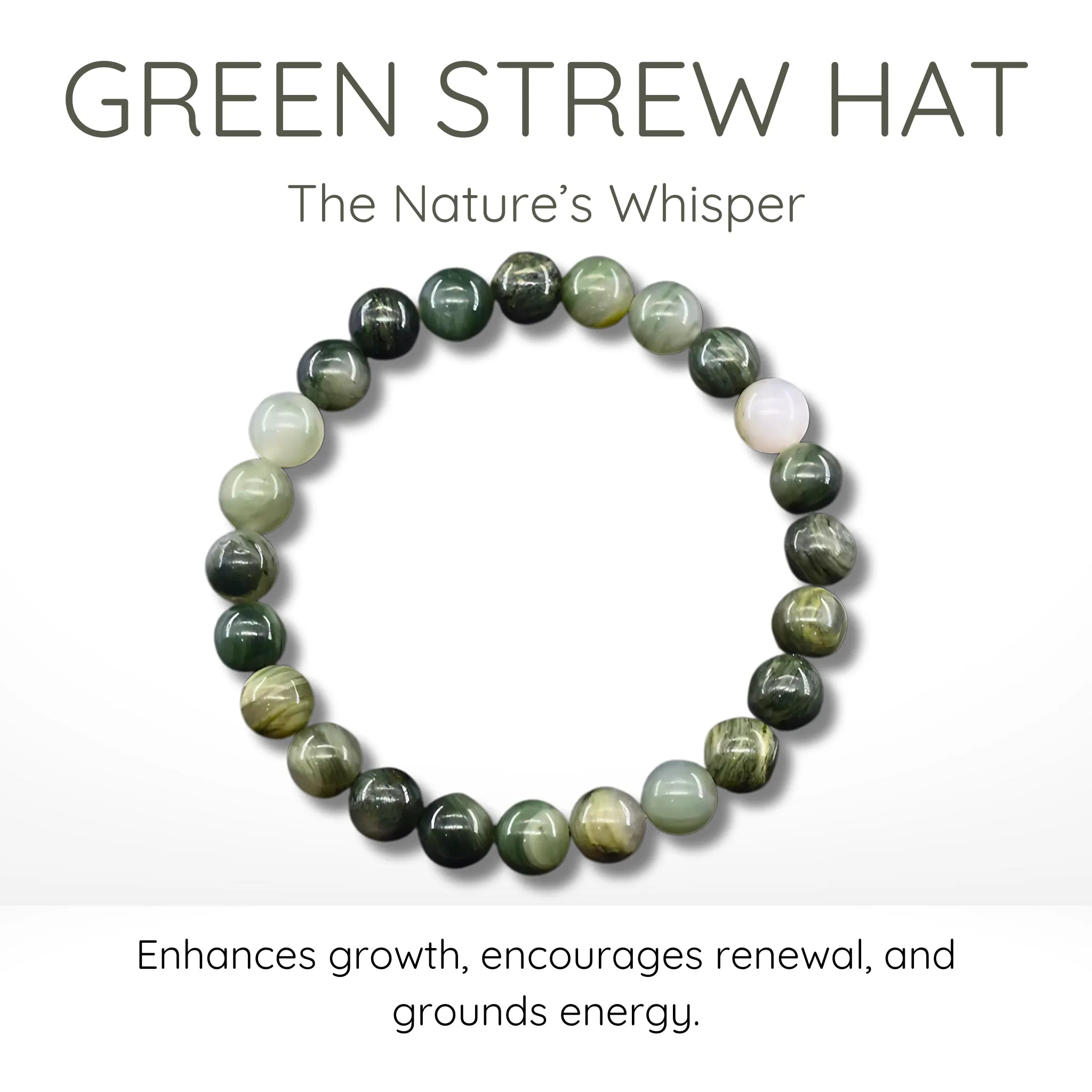 Green Strew Hat Bead Bracelet