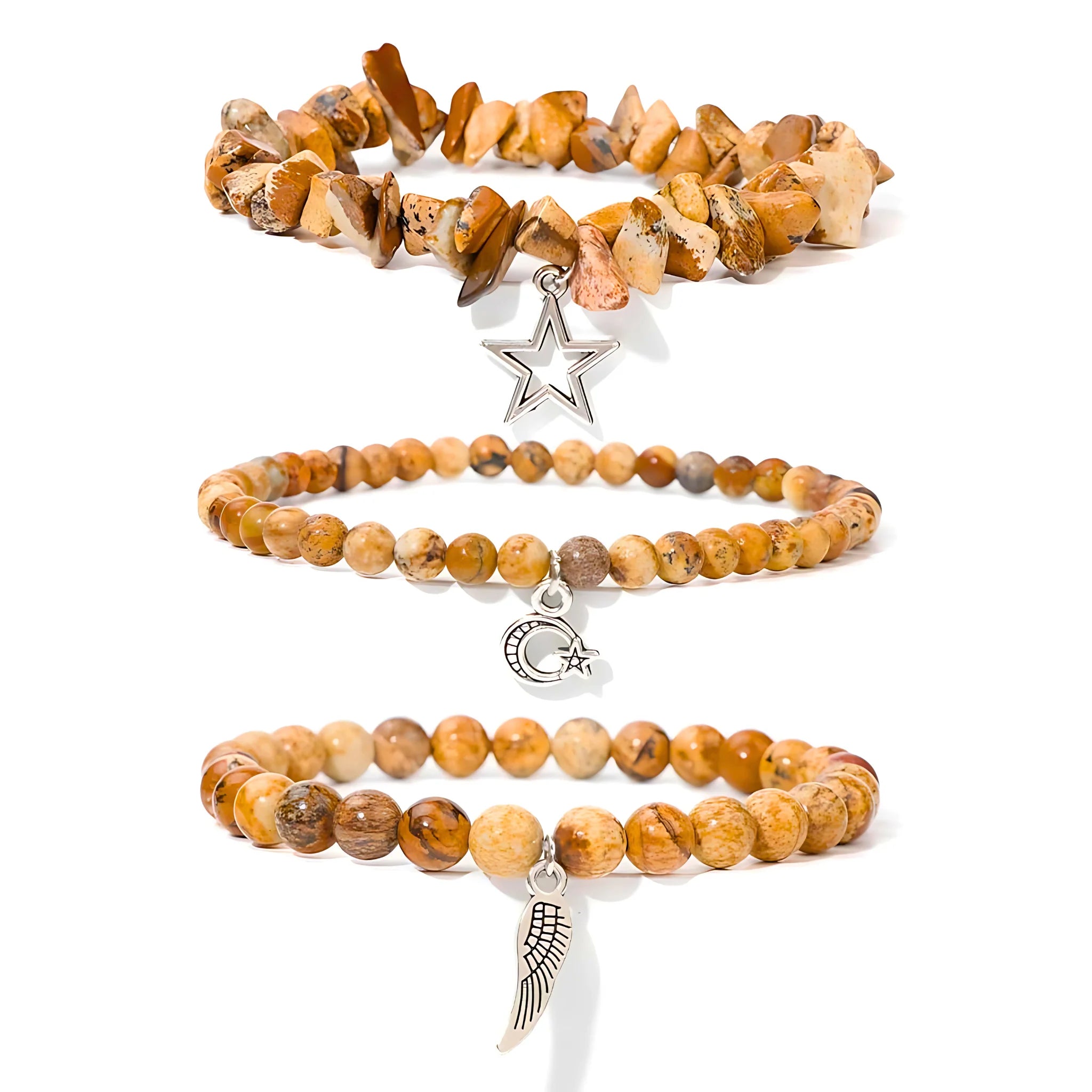 Picture Stone Charm Stack