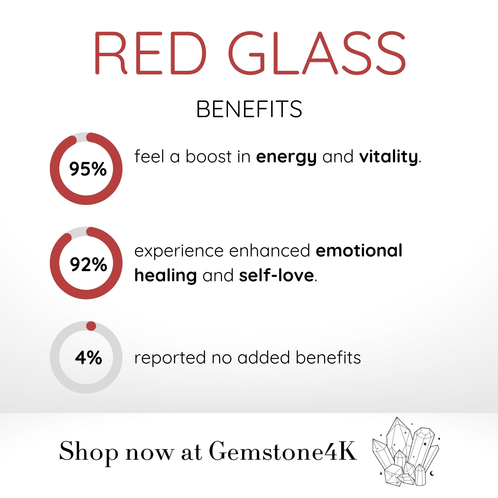 Red Glass Gravel Bracelet