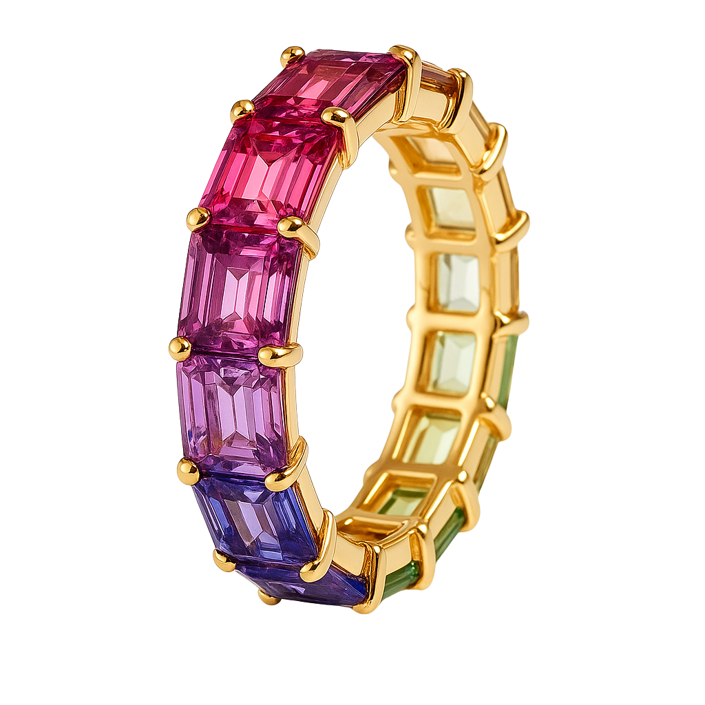 Rainbow Gemstone Ring