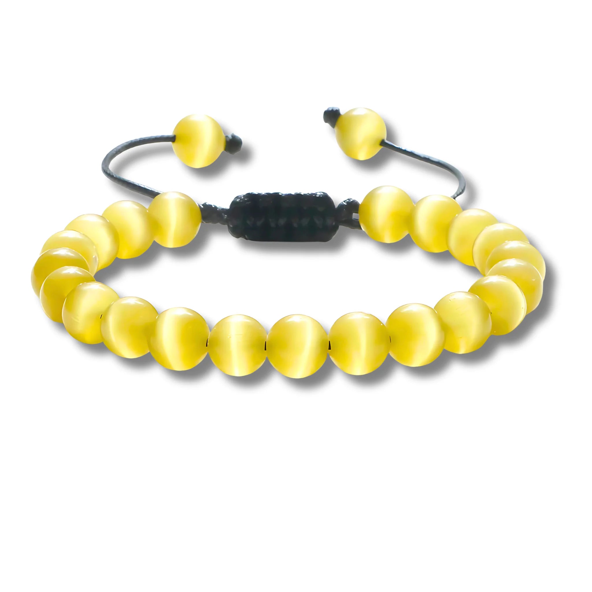 Yellow Cat Eye Adjustable Bracelet