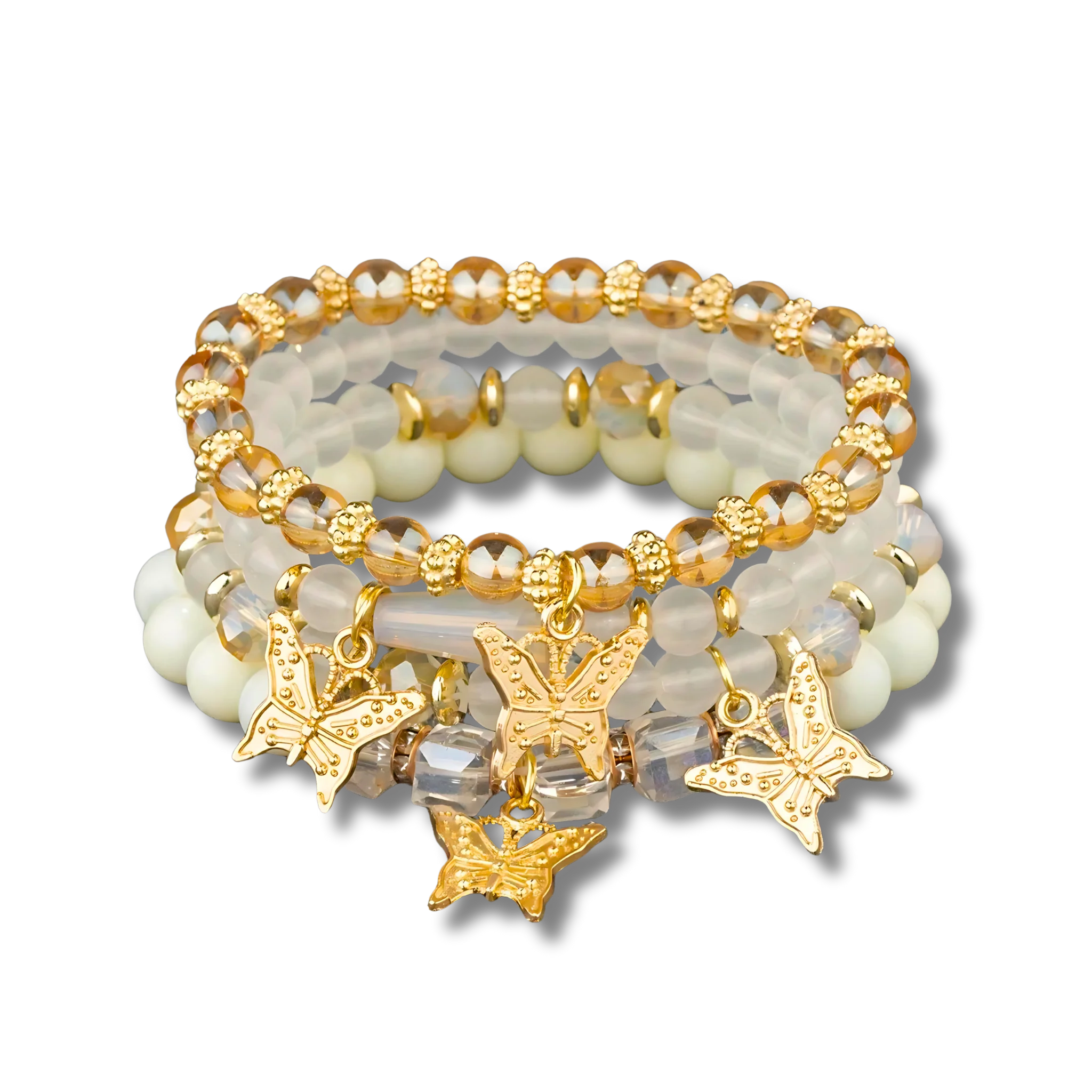 Clear Quartz Butterfly Stack