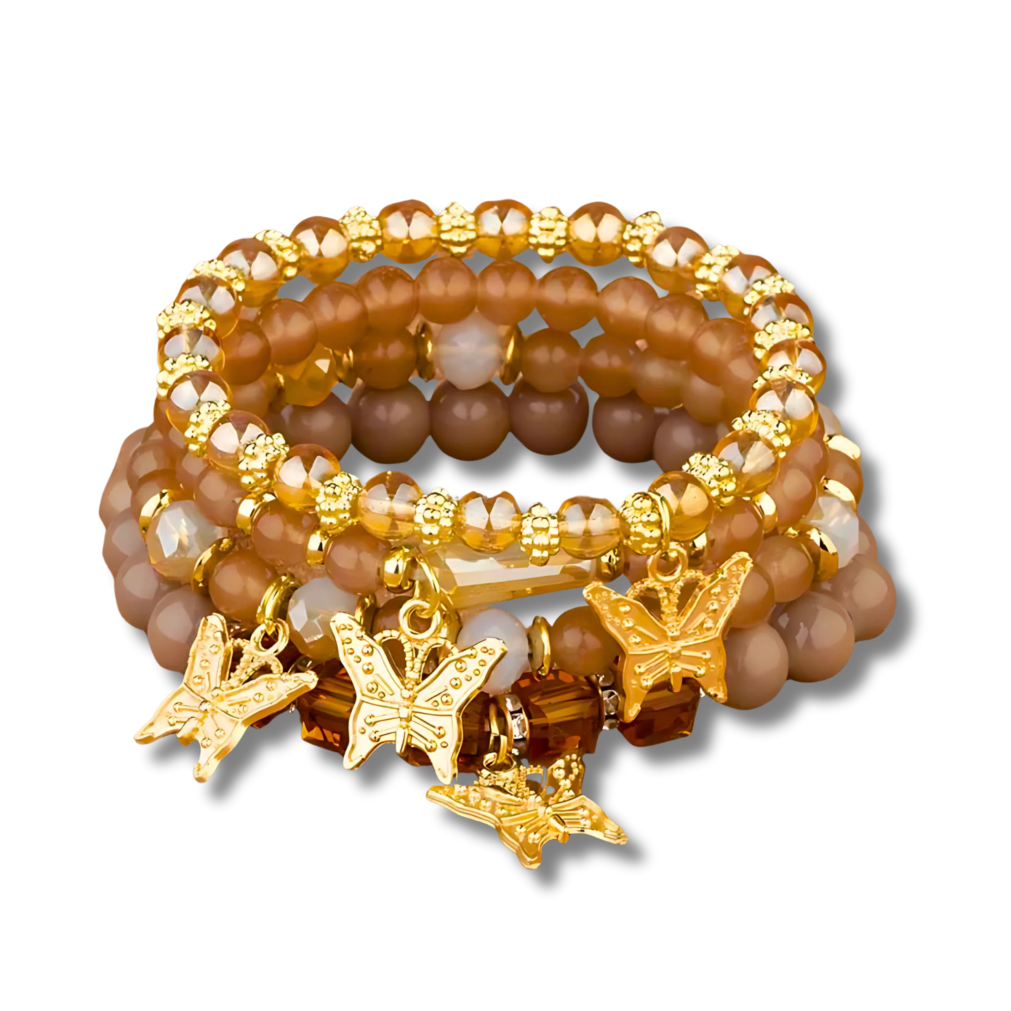 Golden Quartz Butterfly Stack