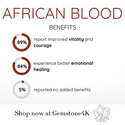 African Blood Bead Bracelet
