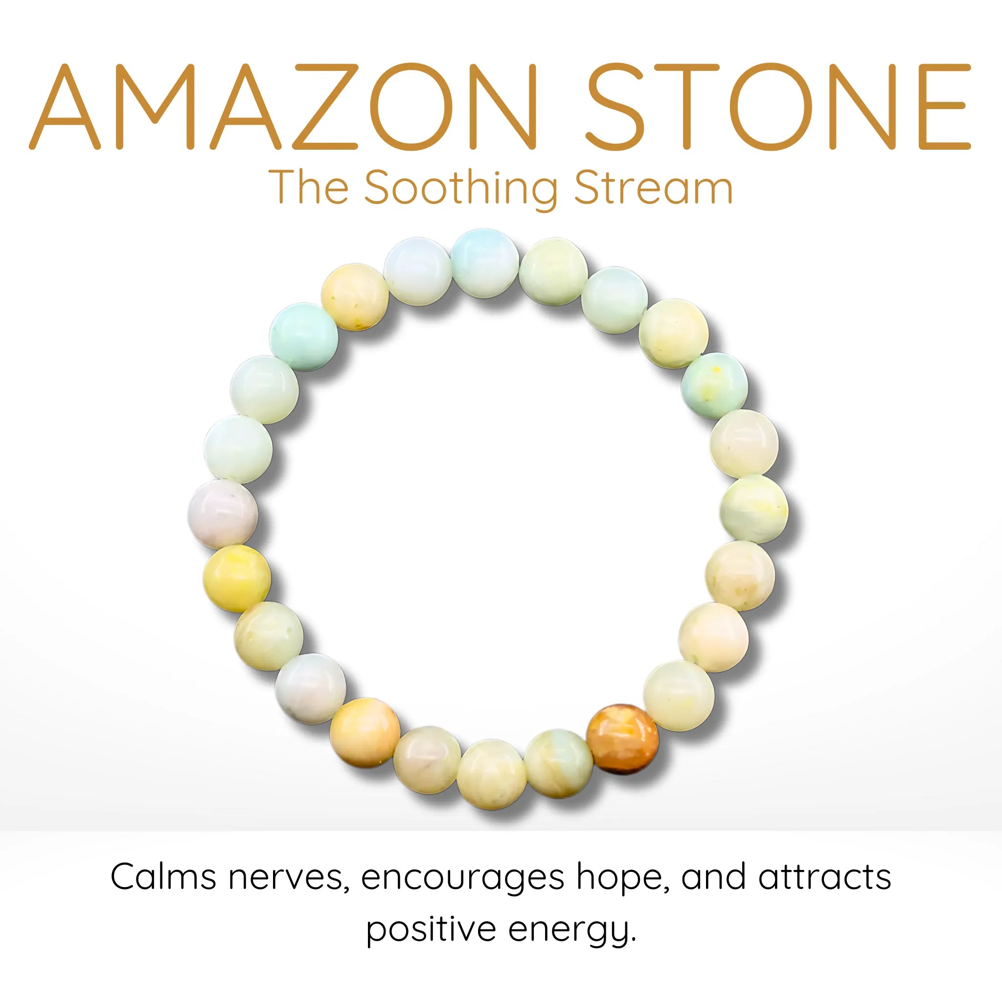 Amazon Stone Bead Bracelet