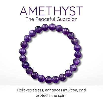 Amethyst Bead Bracelet