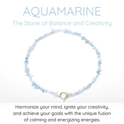 Aquamarine Choker Necklace