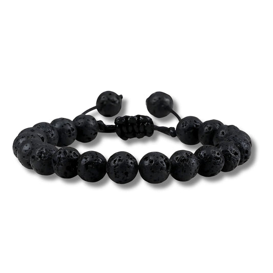Black Lava Adjustable Bracelet
