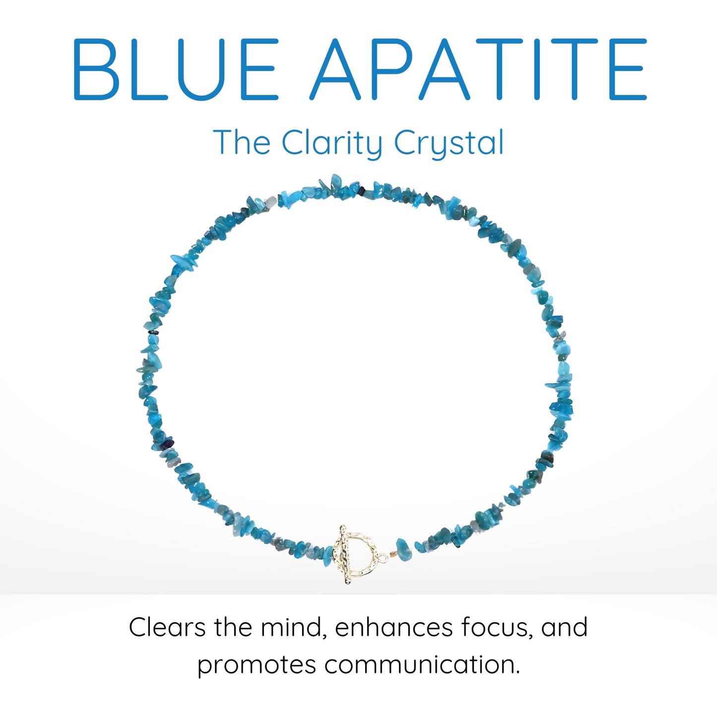 Blue Apatite Choker Necklace