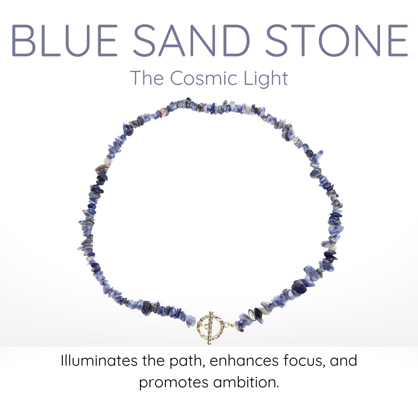 Blue Sand Stone Choker Necklace