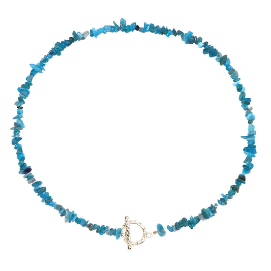 Blue Apatite Choker Necklace