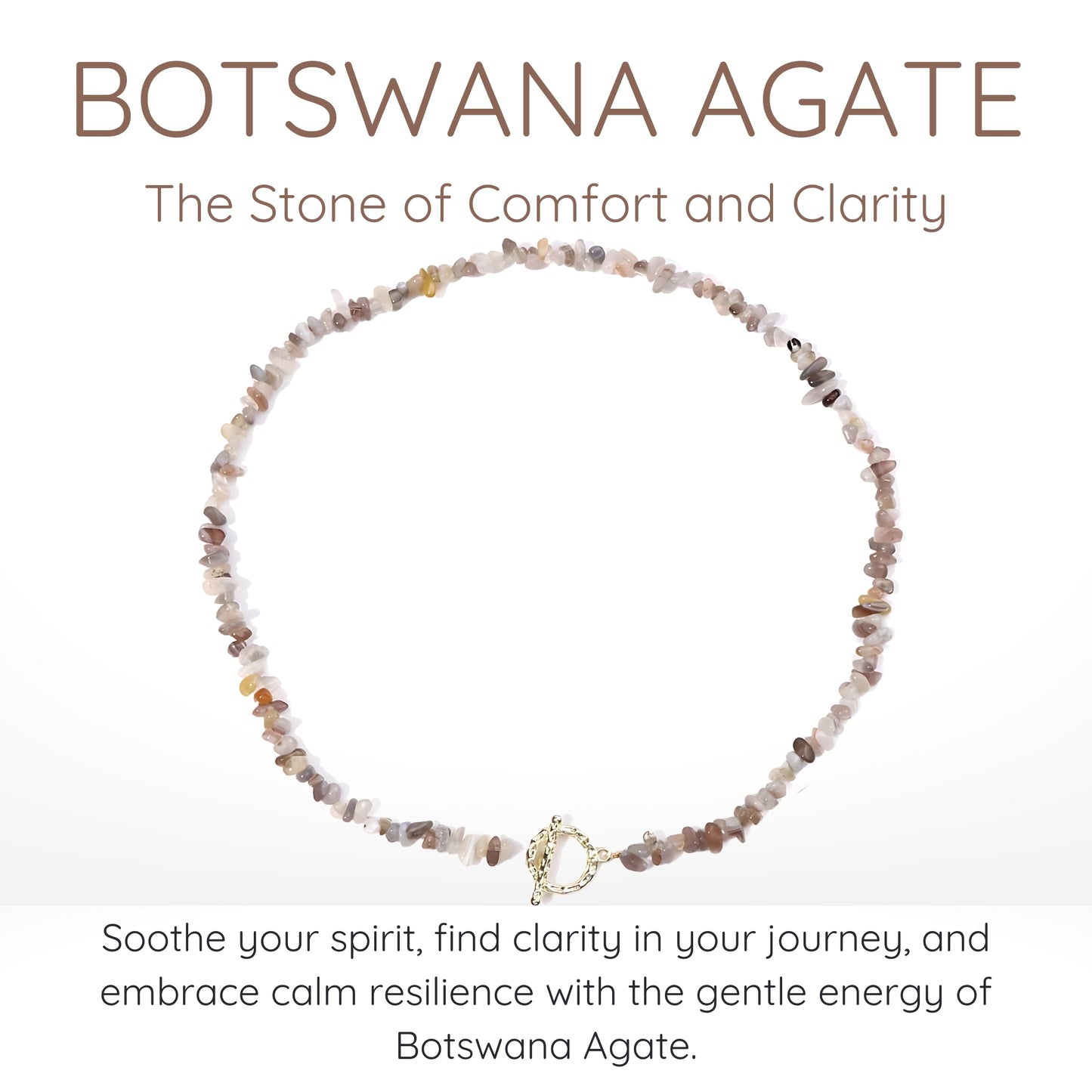 Botswana Agate Choker Necklace