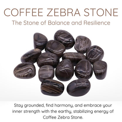 Coffee Zebra Stone Crystals