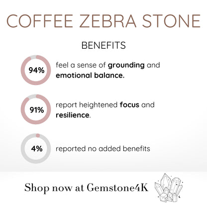 Coffee Zebra Stone Crystals