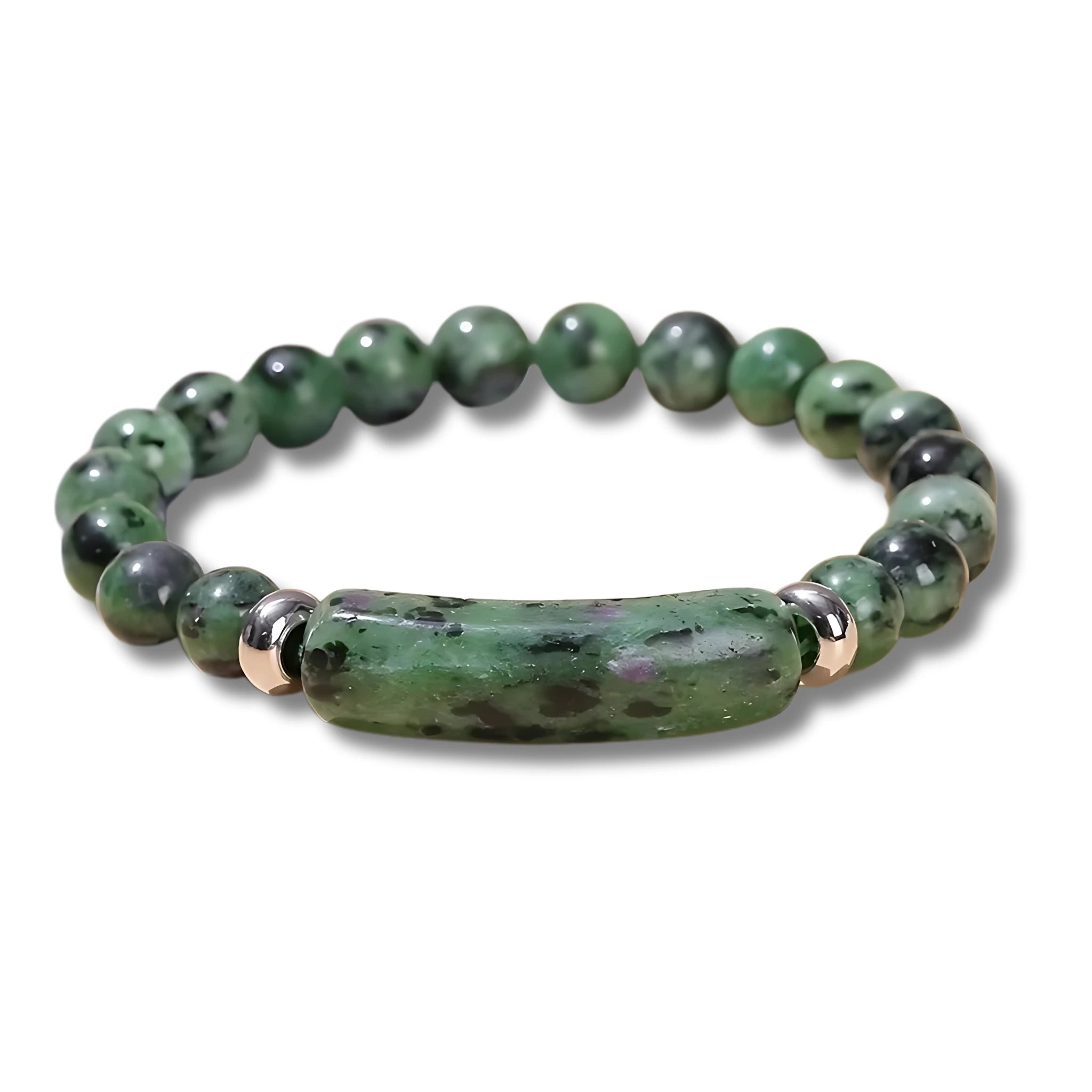 Epidote Bar Bracelet