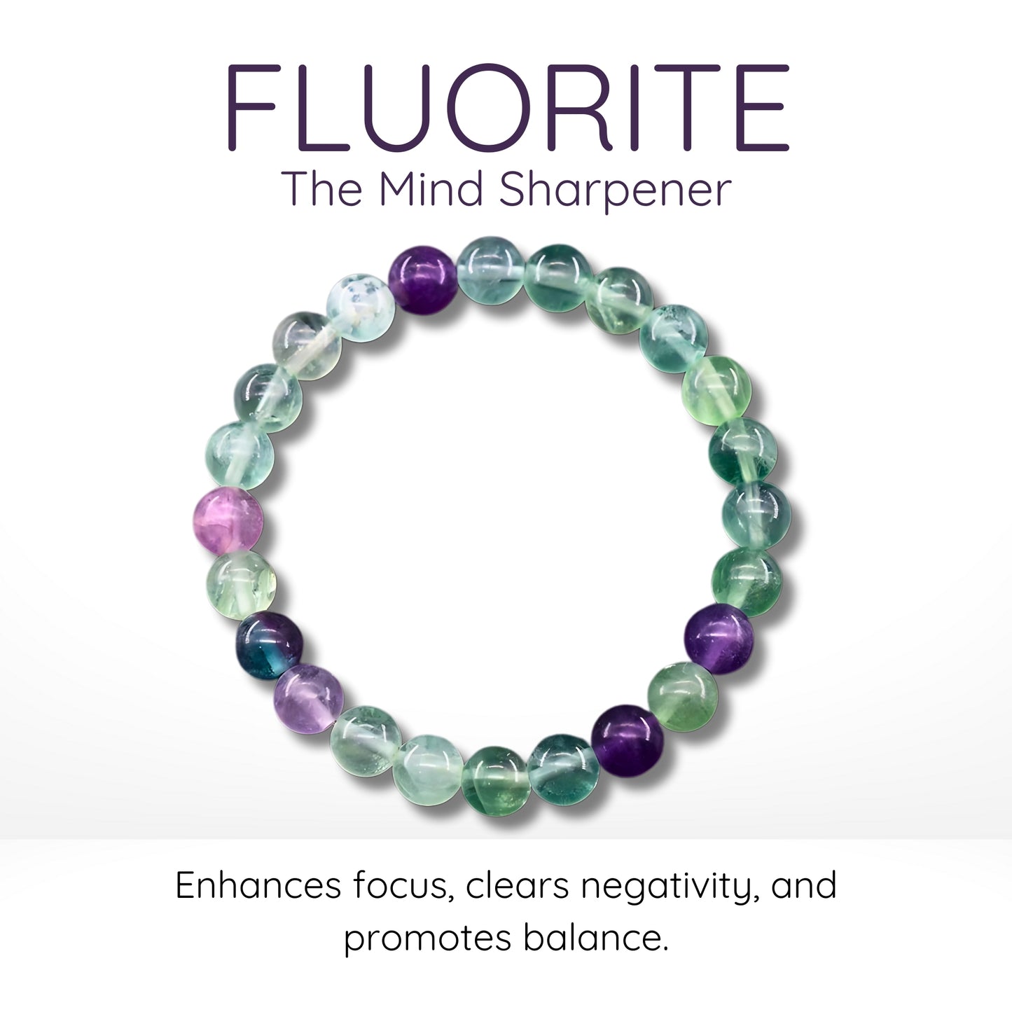 Fluorite Bead Bracelet