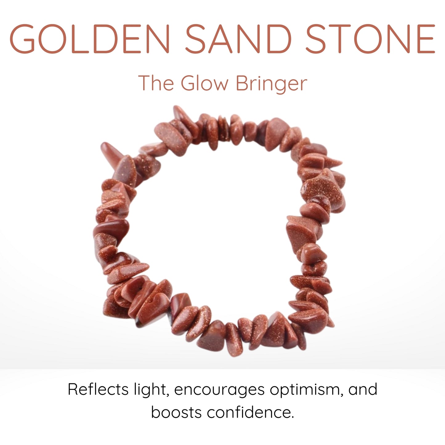 Golden Sandstone Gravel Bracelet