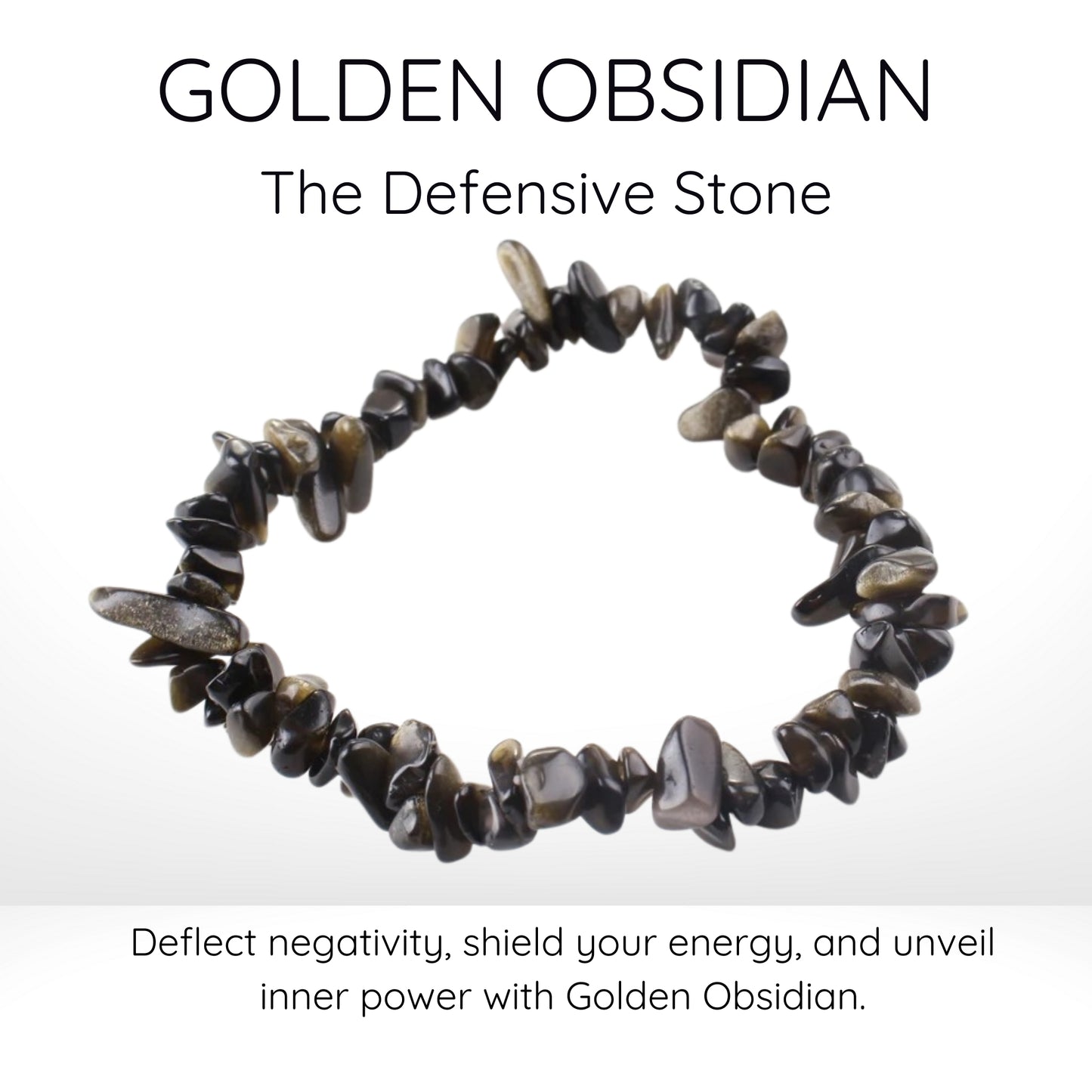 Golden Obsidian Gravel Bracelet