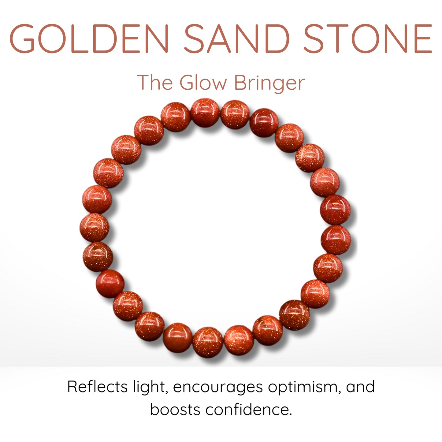 Golden Sand Stone Bead Bracelet