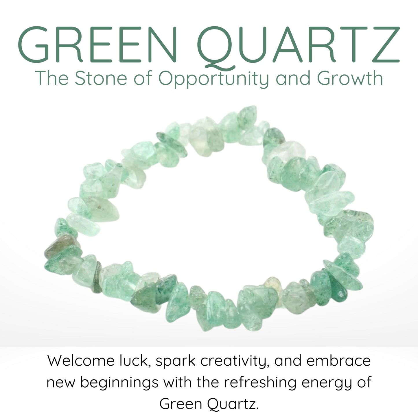 Green Quartz Gravel Bracelet