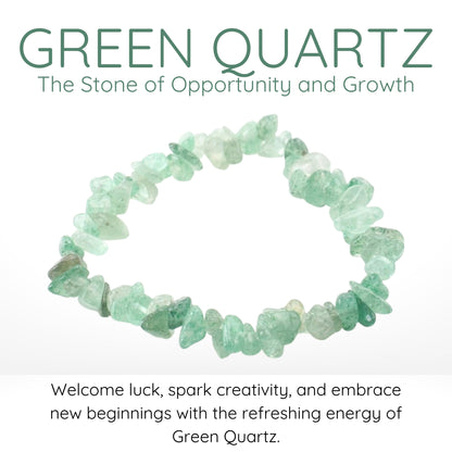 Green Quartz Gravel Bracelet