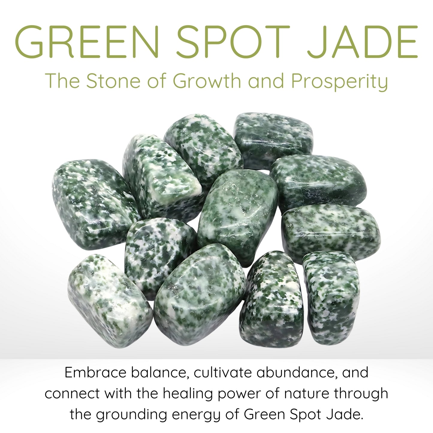 Green Spot Jade Crystals