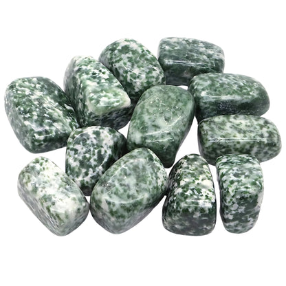 Green Spot Jade Crystals