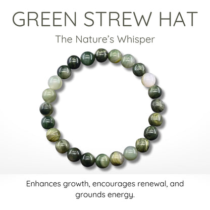 Green Strew Hat Bead Bracelet