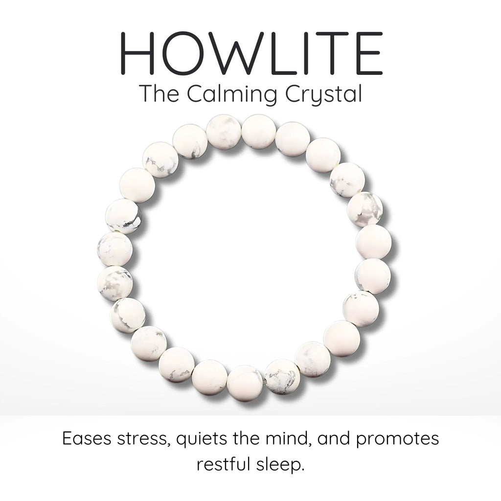 Howlite Bead Bracelet