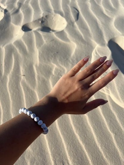 Howlite Bead Bracelet