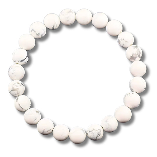 Howlite Bead Bracelet