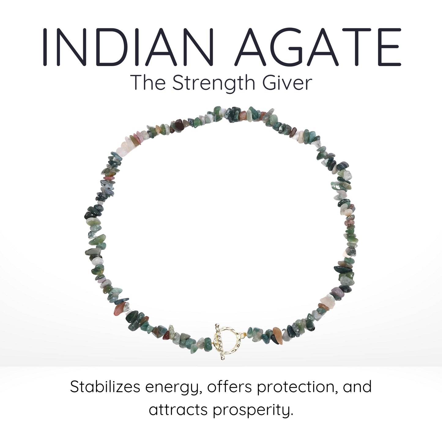 Indian Agate Choker Necklace