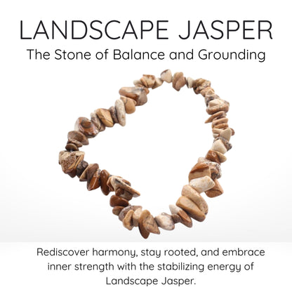 Landscape Jasper Gravel Bracelet