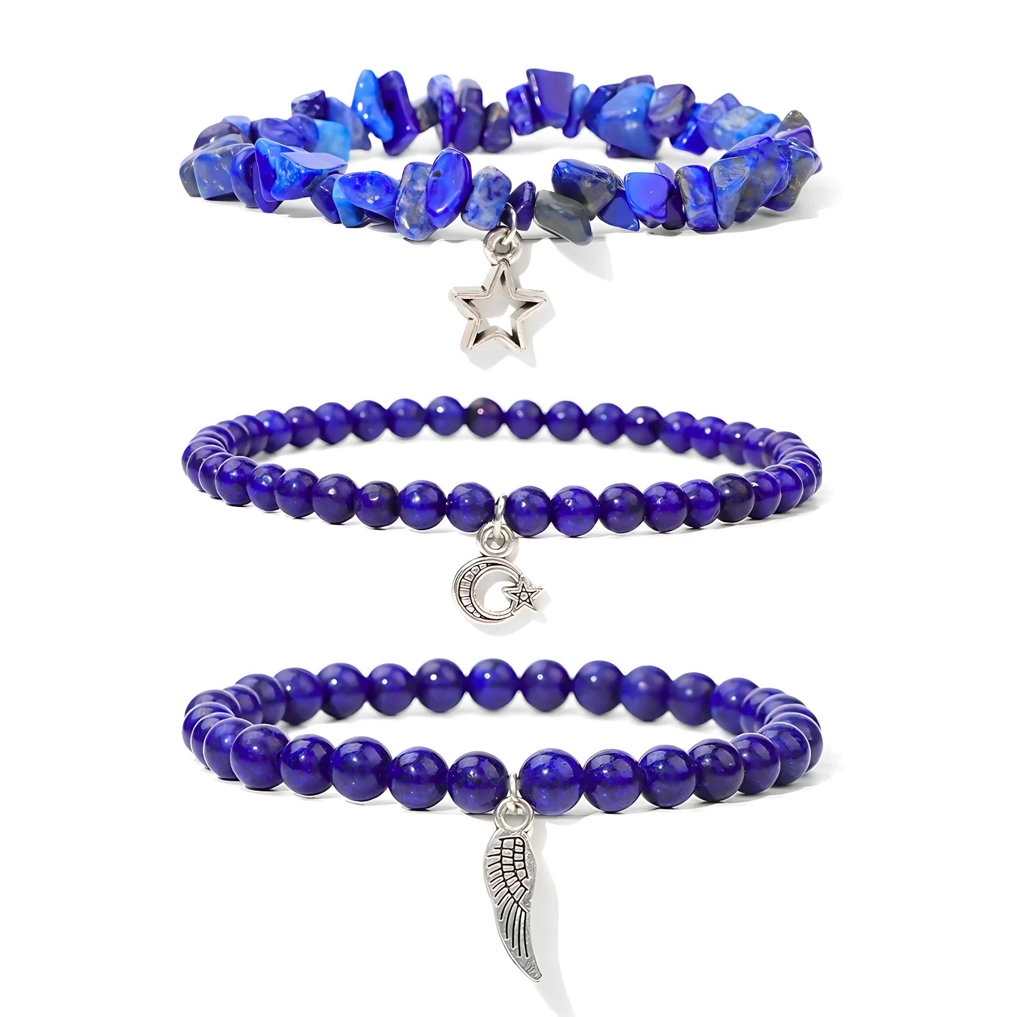 Lapis Lazuli Charm Stack