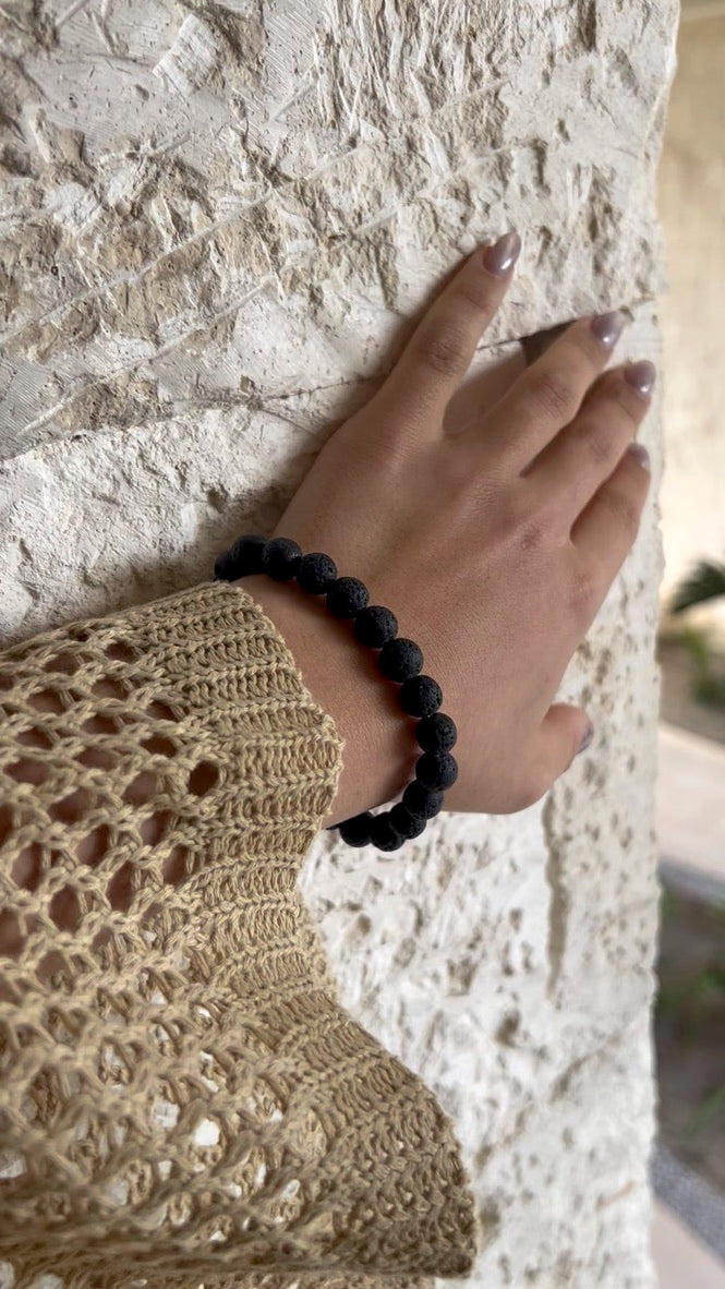 Onyx Bead Bracelet