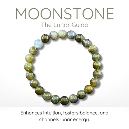 Moonstone Bead Bracelet