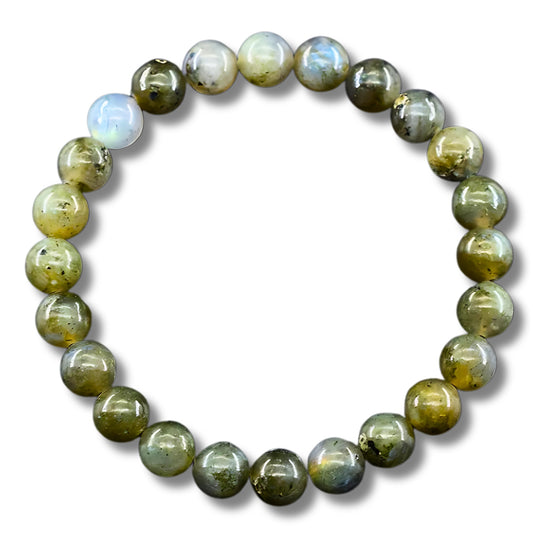 Moonstone Bead Bracelet