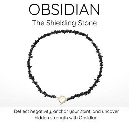 Obsidian Choker Necklace