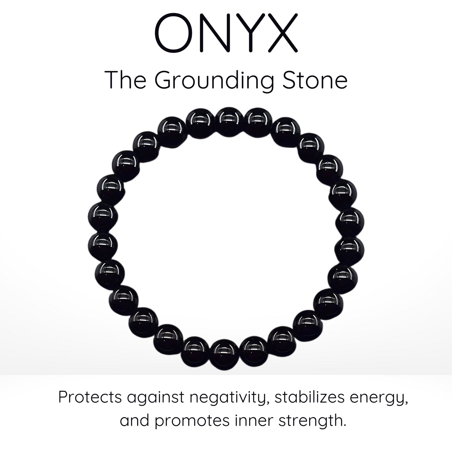 Onyx Bead Bracelet