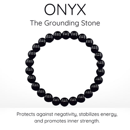 Onyx Bead Bracelet