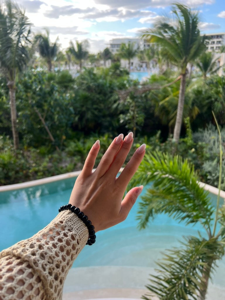 Onyx Bead Bracelet