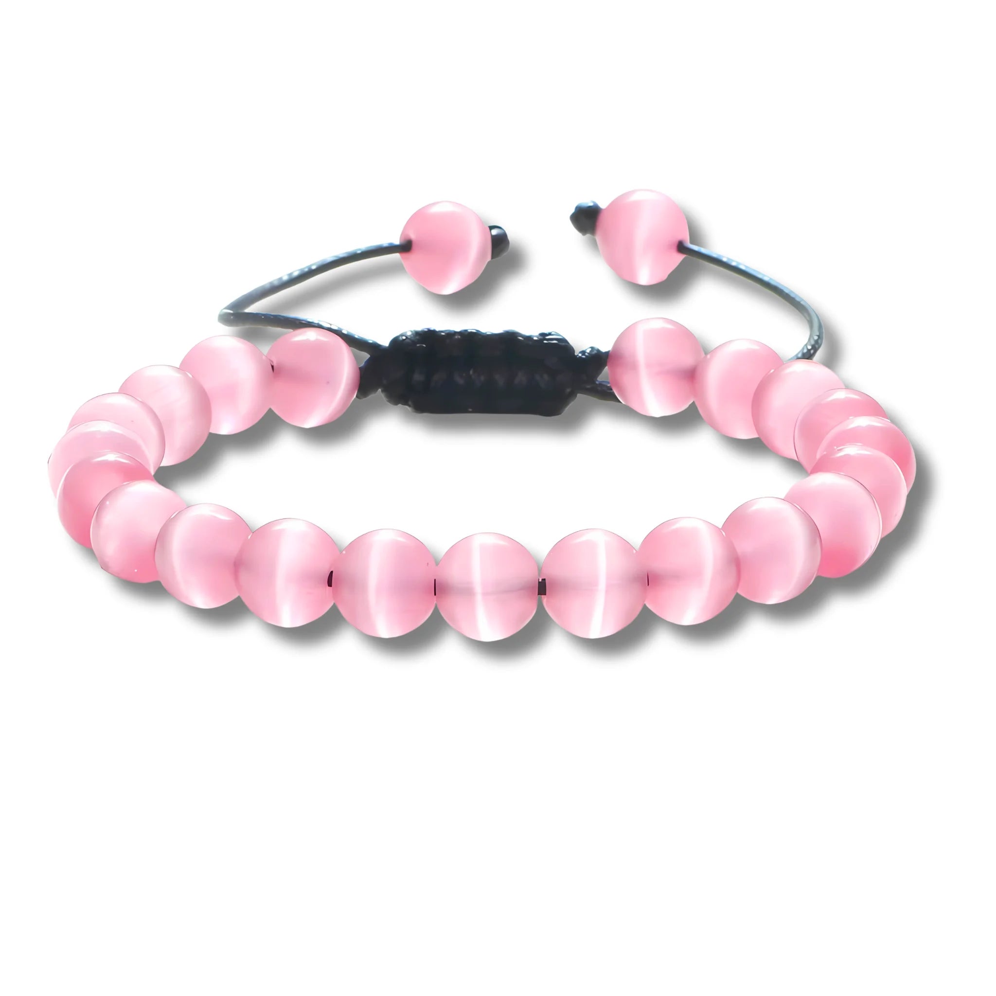 Pink Cat Eye Adjustable Bracelet