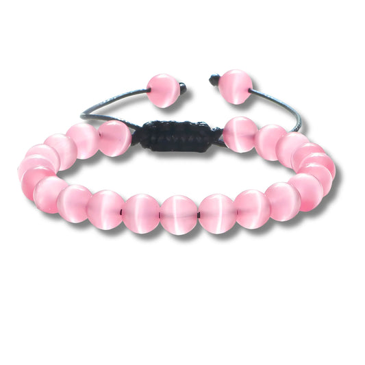 Red Cat Eye Adjustable Bracelet
