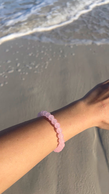 Rose Quartz Bead Bracelet