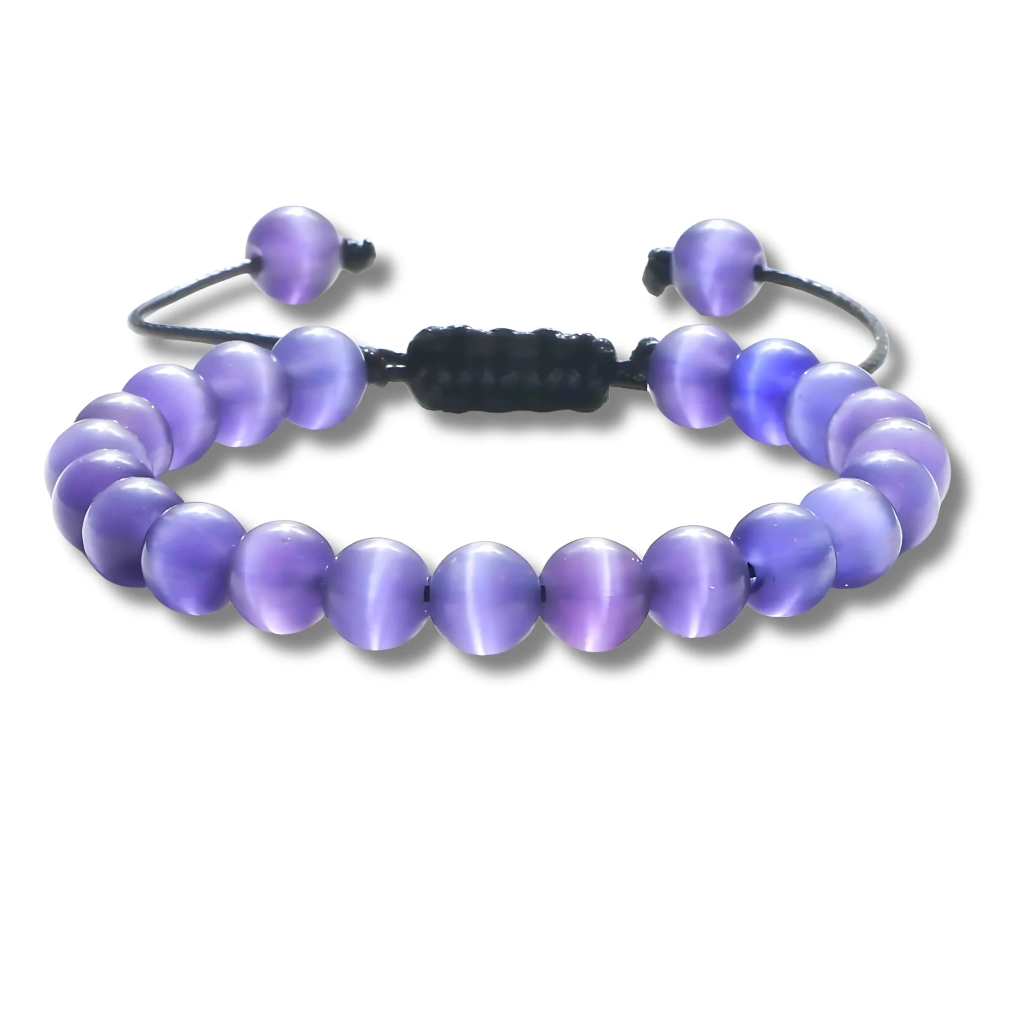 Purple Cat Eye Adjustable Bracelet