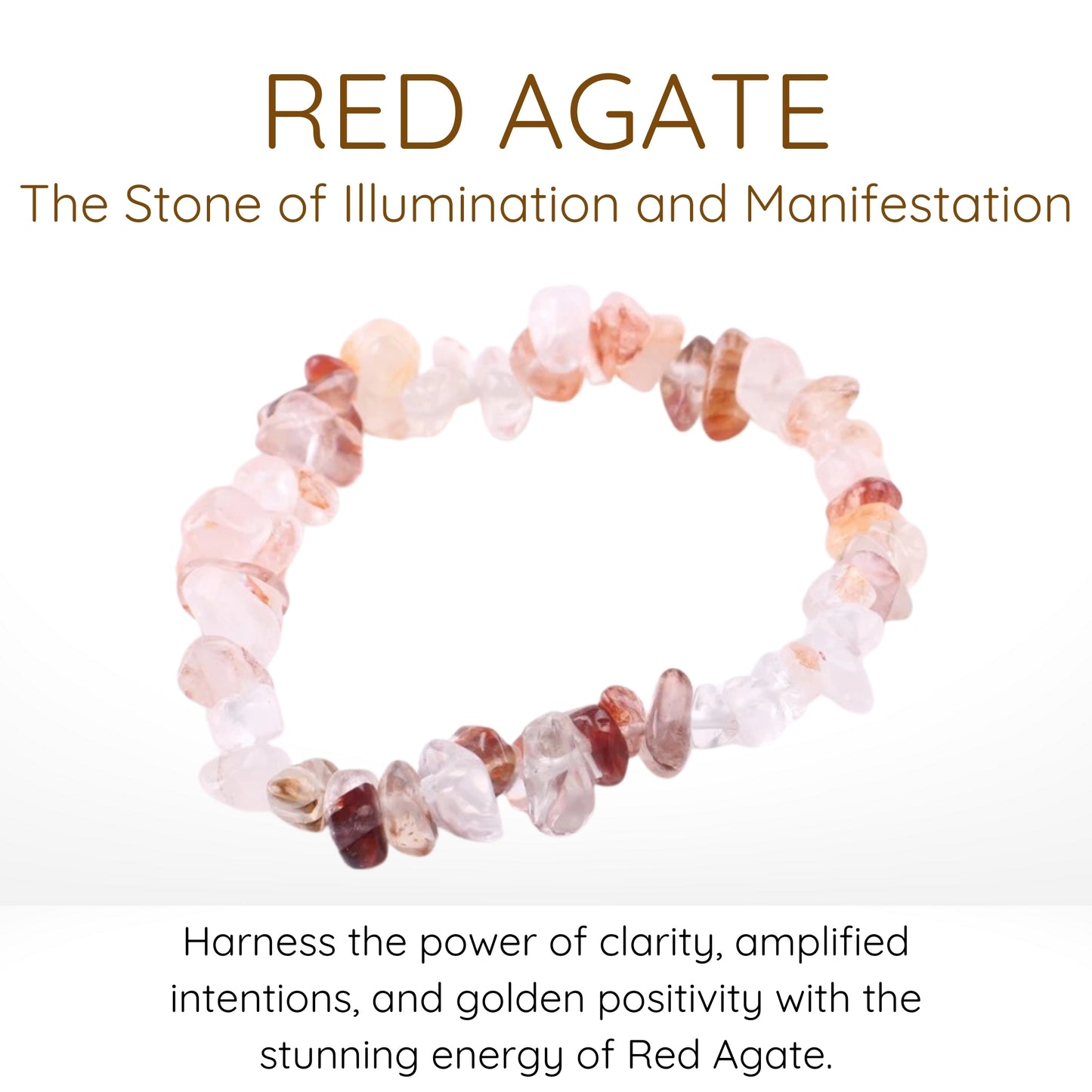 Red Agate Gravel Bracelet